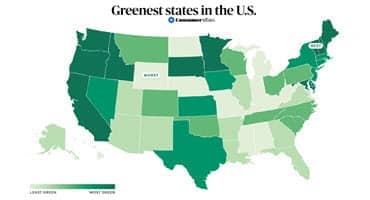 Where Does Your State Rank on the ‘2023 Greenest States’ List?
