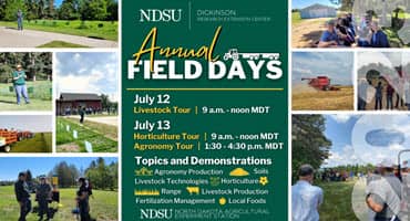 Experience Livestock and Agriculture Innovation at Dickinson Research Extension Center Field Days!