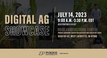 Purdue Digital Ag Showcase Returns on July 14, Highlighting Data-Driven Agriculture